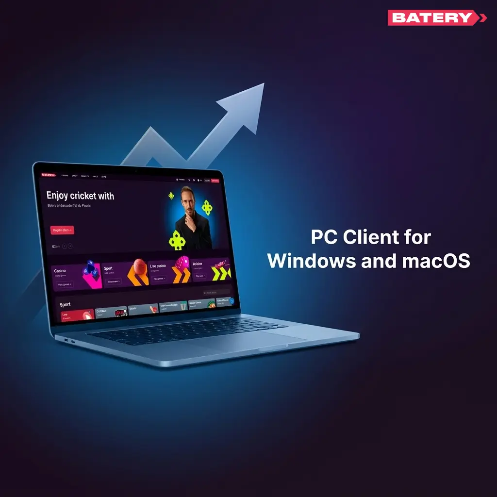 Batery Bet website accessible on Windows and macOS via Chrome, Firefox, Edge, and Safari browsers without software installation