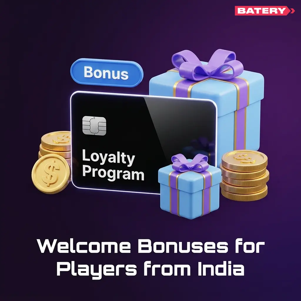 Batery Bet 500% welcome bonus up to 1,50,000 INR with 430 free spins for new Indian players
